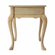 Pemberly Row Set of 2 Contemporary 1-Drawer End Tables in Antique Beige