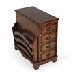 Pemberly Row Set of 2 Contemporary Wooden Cherry Side Tables