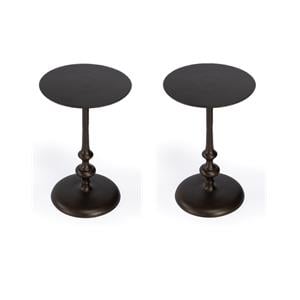 Pemberly Row Set of 2 Modern / Contemporary Metal Side Tables