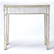 Pemberly Row Set of 2 Contemporary Mirrored Chairside Tables in Silver