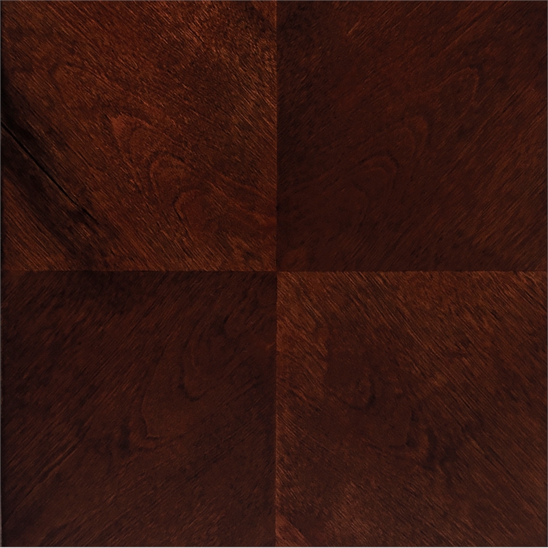 Pemberly Row Set of 2 Contemporary 4-Drawer Chairside Chest In Brown