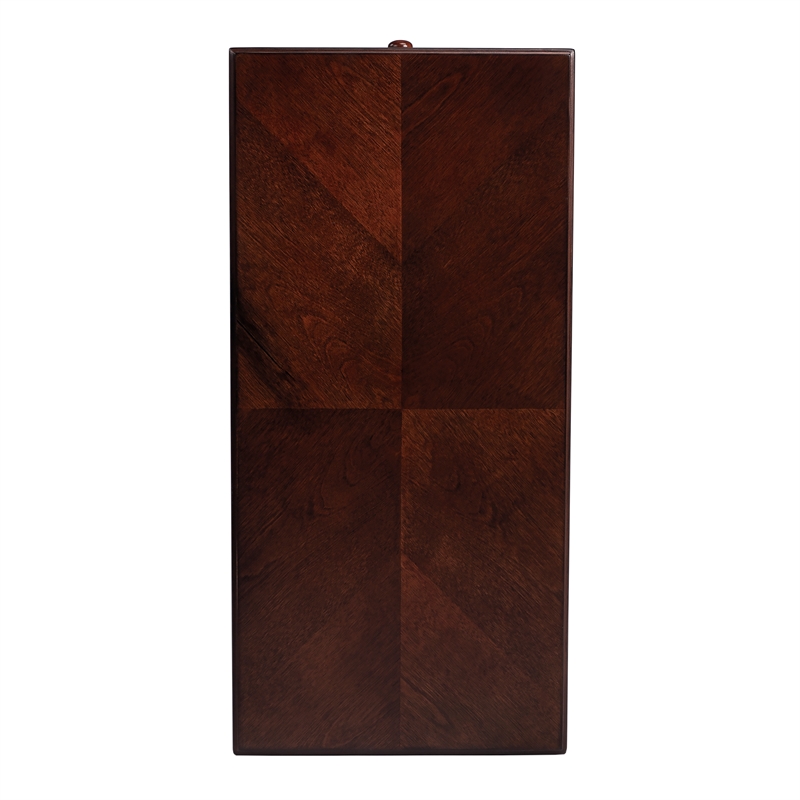 Pemberly Row Set of 2 Contemporary 4-Drawer Chairside Chest In Brown