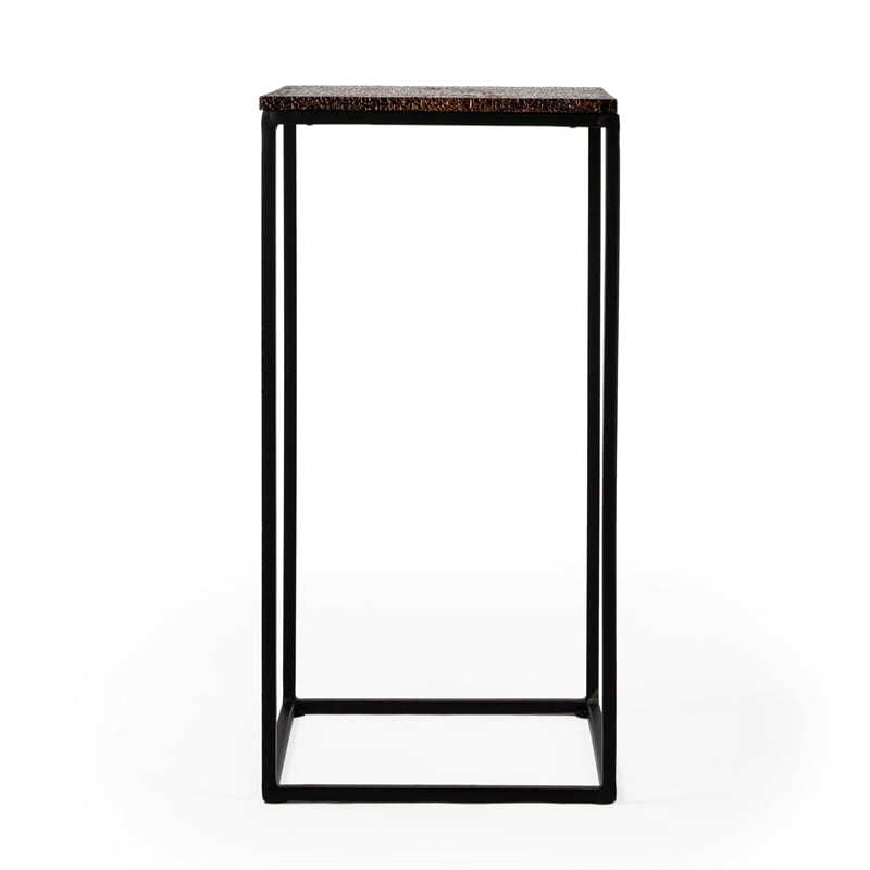 Pemberly Row Set of 2 Modern / Contemporary Bronze Top End Tables