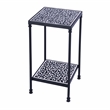 Pemberly Row Set of 2 Resin And Bone Inlay Side Tables in Black / White