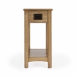 Pemberly Row Set of 2 Shaker One-Drawer Side Tables in Antique Beige