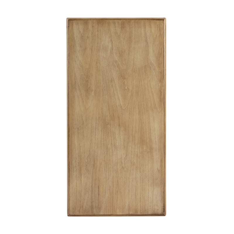 Pemberly Row Set of 2 Shaker One-Drawer Side Tables in Antique Beige