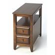 Pemberly Row Set of 2 Antique Cherry Chairside Tables In Brown