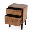 Pemberly Row Set of 2 Contemporary End Tables In Light Brown
