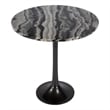 Pemberly Row Set of 2 Round Marble Accent Tables in Metal & Marble