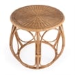 Pemberly Row Set of 2 Woven Rattan Round End Tables in Natural
