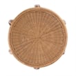 Pemberly Row Set of 2 Woven Rattan Round End Tables in Natural