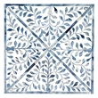 Pemberly Row Set of 2 Contemporary White And Blue Bone Inlay End Tables