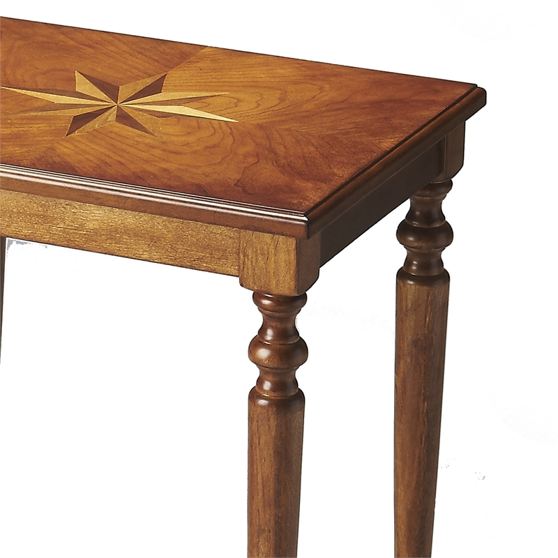 Pemberly Row Set of 2 Contemporary End Tables In Medium Brown