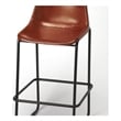 Pemberly Row Set of 2 Modern / Contemporary Leather Bar Stools