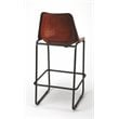 Pemberly Row Set of 2 Modern / Contemporary Leather Bar Stools