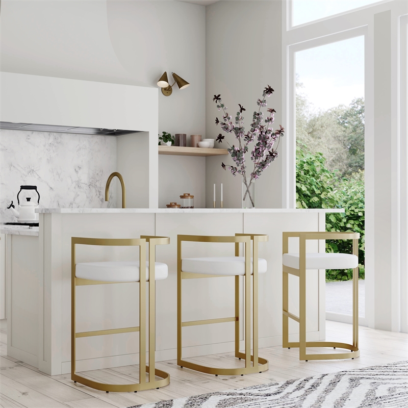 Pemberly Row Set of 3 Faux Leather 35