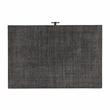Pemberly Row Set of 2 Raffia 1-Drawer Nightstands in Charcoal