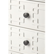 Pemberly Row Set of 2 Contemporary Glossy 3-Drawer Accent Chest In White