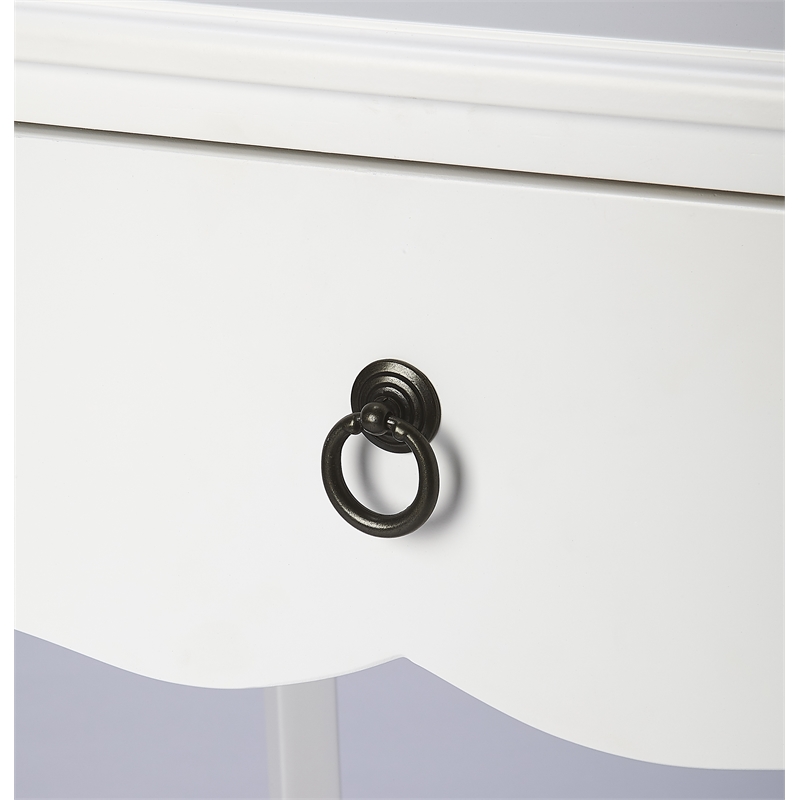 Pemberly Row Set of 2 Modern / Contemporary Nightstands In White