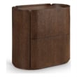 Pemberly Row Set of 5 Brown Velvet King Bed & Nighstands & Dresser & Mirror