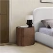 Pemberly Row Set of 5 Brown Velvet King Bed & Nighstands & Dresser & Mirror