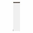 Pemberly Row Set of 3 White Queen Wall Bed & White & Walnut Gray Shelving Units