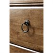 Pemberly Row Set of 5 Bedroom Set with King Wooden Sleigh Bed in Brown