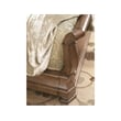 Pemberly Row Set of 5 Bedroom Set with King Wooden Sleigh Bed in Brown