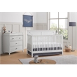Pemberly Row Set of 2 4-in-1 Convertible Crib & Conversion Kit in Off White