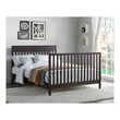 Pemberly Row Set of 2 Espresso 4-in-1 Convertible Crib & Full Bed Conversion Kit