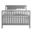 Pemberly Row Set of 2 4-in-1 Convertible Crib & Full Bed Conversion Kit in Gray