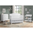Pemberly Row Set of 2 4-in-1 Convertible Crib & Full Bed Conversion Kit in White