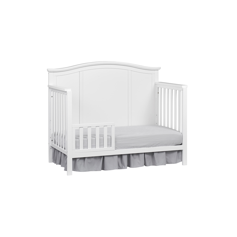 Pemberly Row Set of 2 4-in-1 Convertible Crib & Full Bed Conversion Kit in White