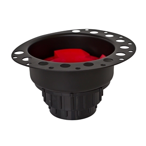 Pemberly Row Acrylic Bathtub Drain Floor Mounted Flange in White