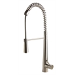 Pemberly Row Solid Stainless Steel Commercial Spring Kitchen Faucet