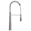 Pemberly Row Solid Stainless Steel Commercial Spring Kitchen Faucet