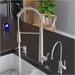 Pemberly Row Solid Stainless Steel Commercial Spring Kitchen Faucet