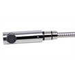 Pemberly Row Solid Polished Stainless Steel Pull Out Single Hole Kitchen Faucet