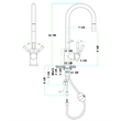 Pemberly Row Solid Brushed Stainless Steel Single Hole Pull Down Kitchen Faucet