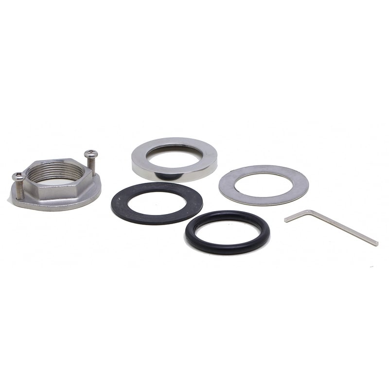 Pemberly Row Polished Stainless Steel Retractable Single Hole Kitchen Faucet