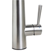 Pemberly Row Solid Stainless Steel Kitchen Faucet w Pull Down Shower Spray