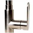 Pemberly Row Brushed Nickel Gooseneck Pull Down Kitchen Faucet