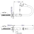Pemberly Row Polished Chrome Gooseneck Pull Down Kitchen Faucet