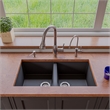 Pemberly Row Brushed Nickel Traditional Gooseneck Pull Down Kitchen Faucet