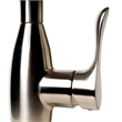 Pemberly Row Brushed Nickel Traditional Gooseneck Pull Down Kitchen Faucet