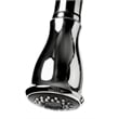 Pemberly Row Polished Chrome Traditional Gooseneck Pull Down Kitchen Faucet