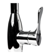 Pemberly Row Polished Chrome Traditional Gooseneck Pull Down Kitchen Faucet