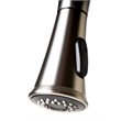 Pemberly Row Brushed Nickel Square Gooseneck Pull Down Kitchen Faucet