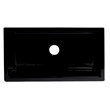 Pemberley Row Fireclay Black Gloss Farm Sink Rectangular Reversible 33.125