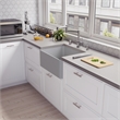 Pemberly Row Gray Matte Smooth Apron 24